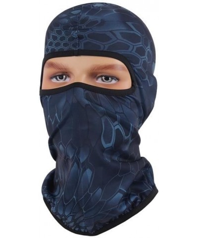 Thin Balaclava Mask Head Mask Full Face Mask Windproof Sun UV Protection Hood for Women Men 1 Navy Blue Python $5.68 Balaclavas