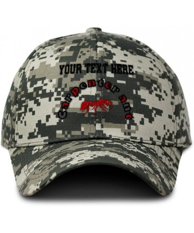 Custom Camo Baseball Cap Carpenter Ant Insects Cotton Hunting Dad Hats for Men & Women Pixel Camo Personalized Text Here $12....