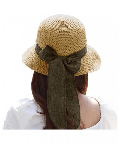 Womens Sun Visor Hat Sun Visors for Women Summer Packable Beach Hats for Women Travel UPF 50+ Independence Day Birthday Khaki...