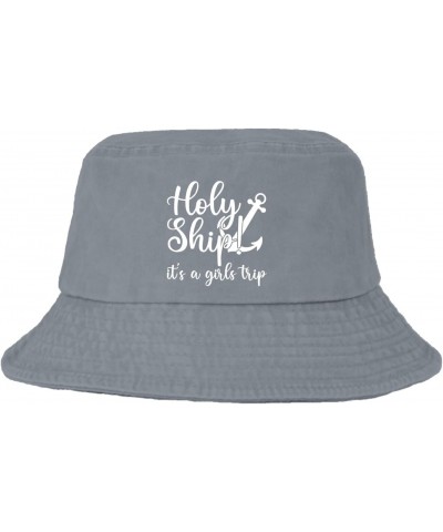 Cool Bucket Hats Photo Bucket Hat Holly shipl It's a Girl Trips Vintage Mens Hat Beach Accessories for Travel Must Haves $9.7...