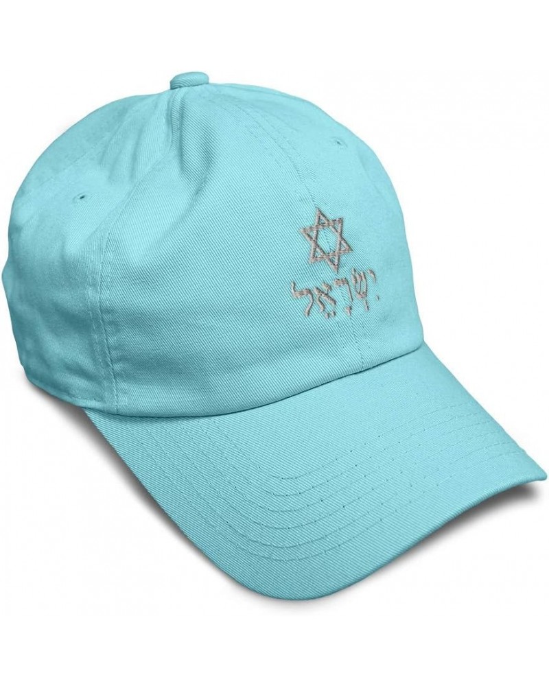 Soft Baseball Cap Hebrew Israel Star of David A Embroidery Symbols Cotton Dad Hats for Men & Women Mint Design Only $15.89 Ba...