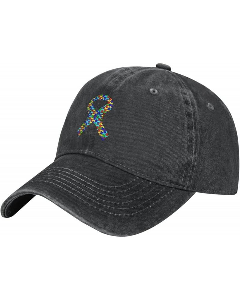 Warrior Autism Awareness Baseball Cap, Funny Adjustable Washed Cotton Trucker Hats, Dad Hat for Men Father Daddy Papa Autism ...