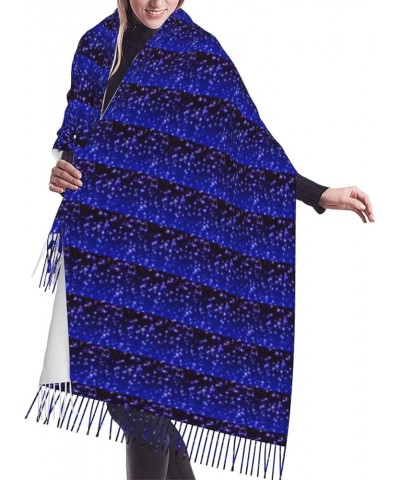 Winter Warm Bright Stars Print Shawl Tassel Scarf Women'S Cashmere Pile Fringe Scarf Accessory Gift Bright Stars $12.44 Scarves