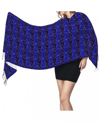 Winter Warm Bright Stars Print Shawl Tassel Scarf Women'S Cashmere Pile Fringe Scarf Accessory Gift Bright Stars $12.44 Scarves