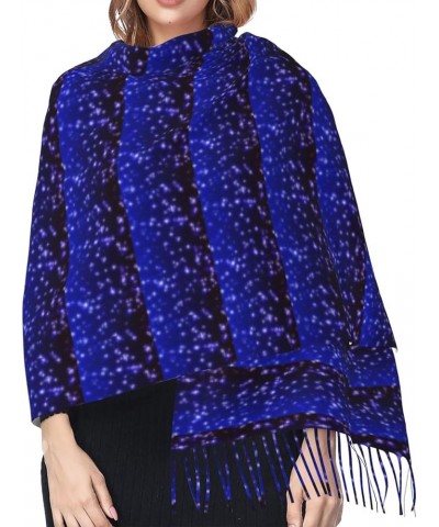 Winter Warm Bright Stars Print Shawl Tassel Scarf Women'S Cashmere Pile Fringe Scarf Accessory Gift Bright Stars $12.44 Scarves