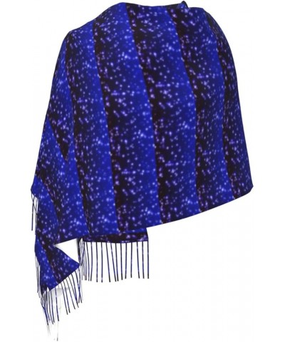 Winter Warm Bright Stars Print Shawl Tassel Scarf Women'S Cashmere Pile Fringe Scarf Accessory Gift Bright Stars $12.44 Scarves