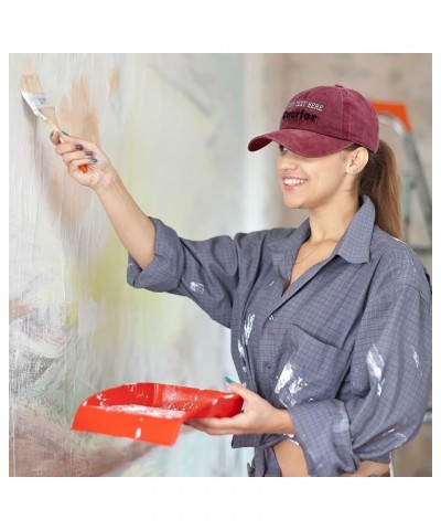 Soft Washed Baseball Cap Courier Cotton Dad Hats for Men & Women Red Personalized Text Here $15.59 Baseball Caps