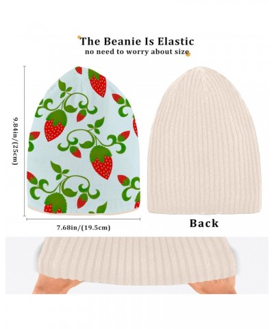 Flower Pattern Elegant Soft Stretchy Unisex Winter Beanie Hat Winter for Adults Kids Women Men White $13.19 Skullies & Beanies