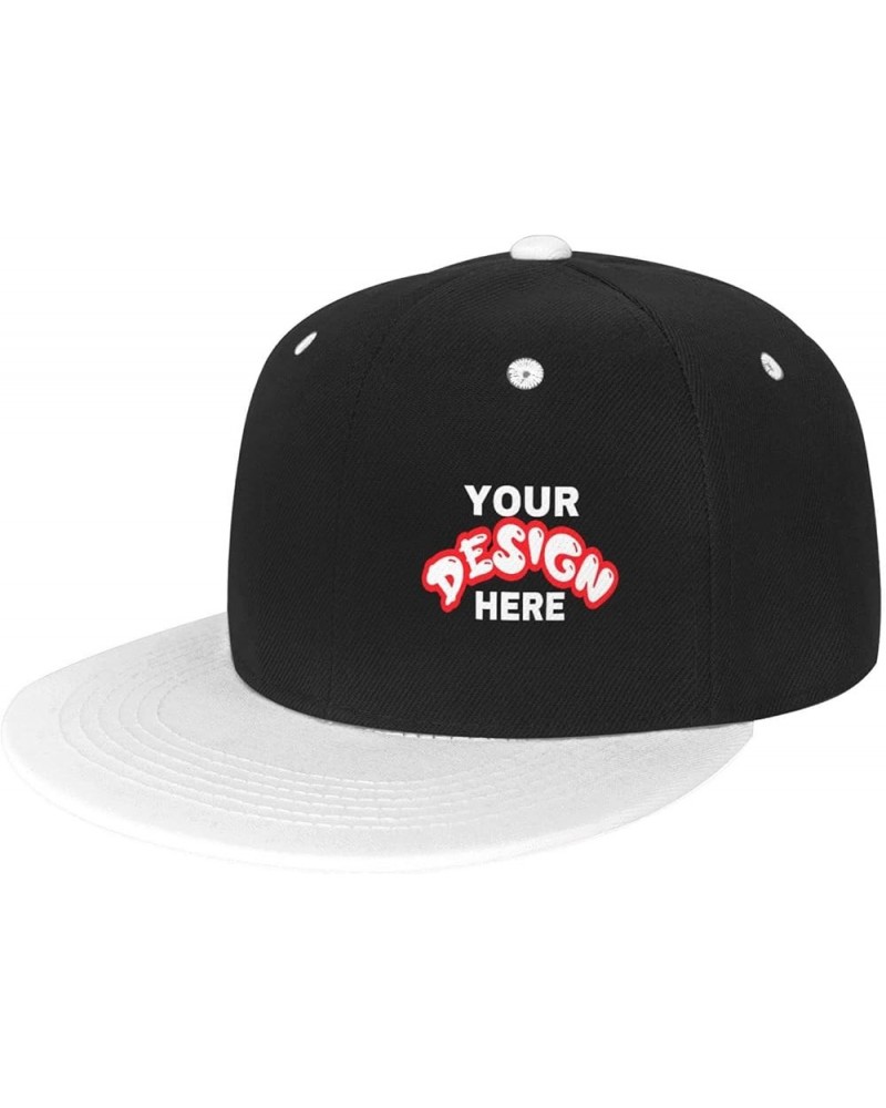 Custom Hat Add Your Design,Custom Picture Caps,Custom Hat Design Your Own Classic Mens Womens Personalized Baseball Cap White...