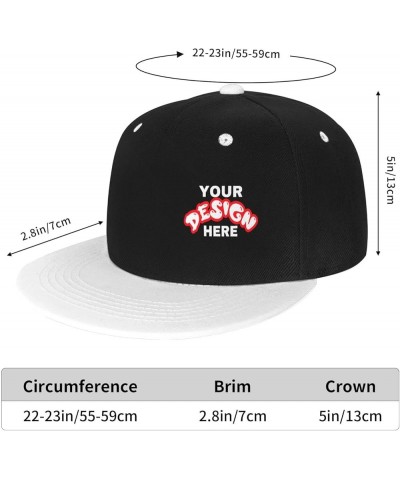 Custom Hat Add Your Design,Custom Picture Caps,Custom Hat Design Your Own Classic Mens Womens Personalized Baseball Cap White...