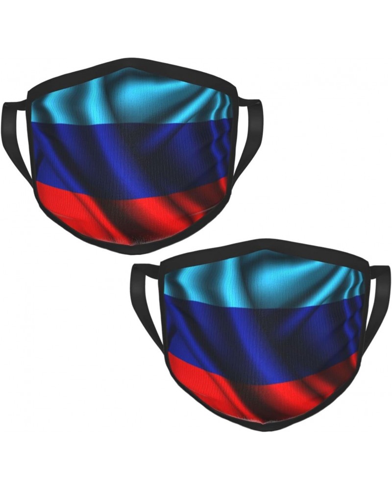 Flag of The Luhansk People's Republic Face Mask 2 Pcs Face Cover Reusable Washable Breathable for Men Women Balaclavas Bandan...