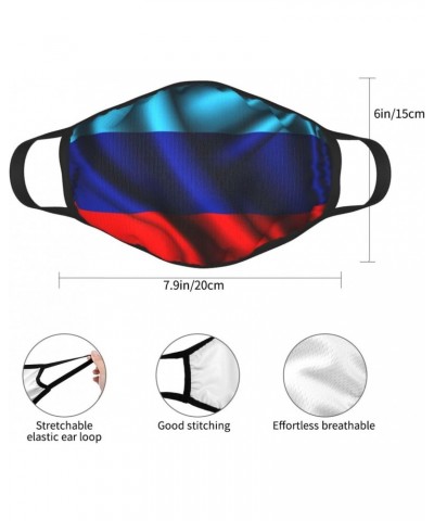 Flag of The Luhansk People's Republic Face Mask 2 Pcs Face Cover Reusable Washable Breathable for Men Women Balaclavas Bandan...