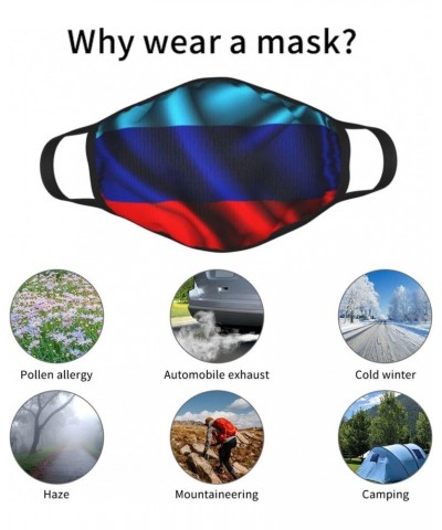 Flag of The Luhansk People's Republic Face Mask 2 Pcs Face Cover Reusable Washable Breathable for Men Women Balaclavas Bandan...