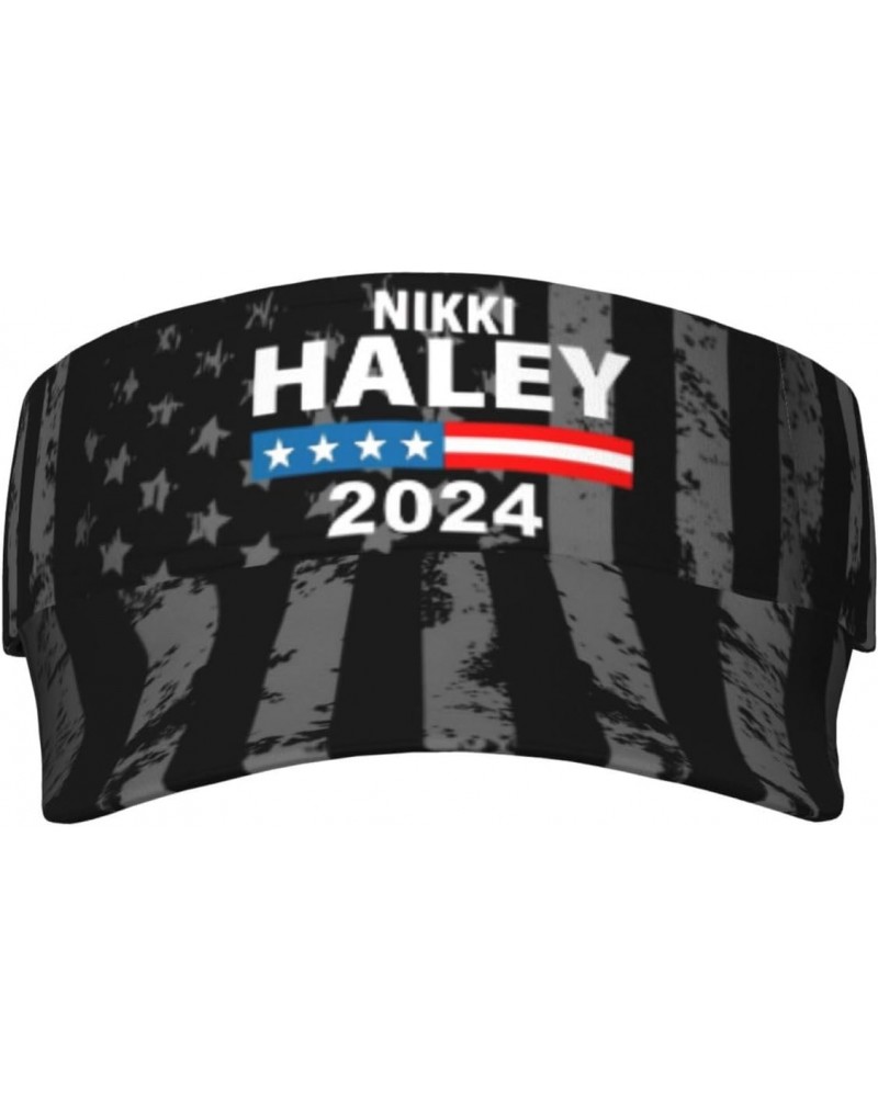 Nikki Haley - 2024 Election Visor Cap Sports Empty Top Hats Adjustable Sun Tennis Caps for Mens Womens62 Black $10.19 Visors