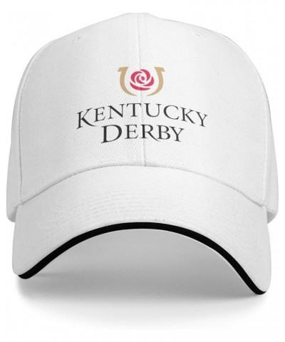 Kentucky-Derby Trucker Hat, Men Baseball Hat, Adjustable Hat, Western Country Hat, Sports Tourism Hat Women Hat White $11.39 ...