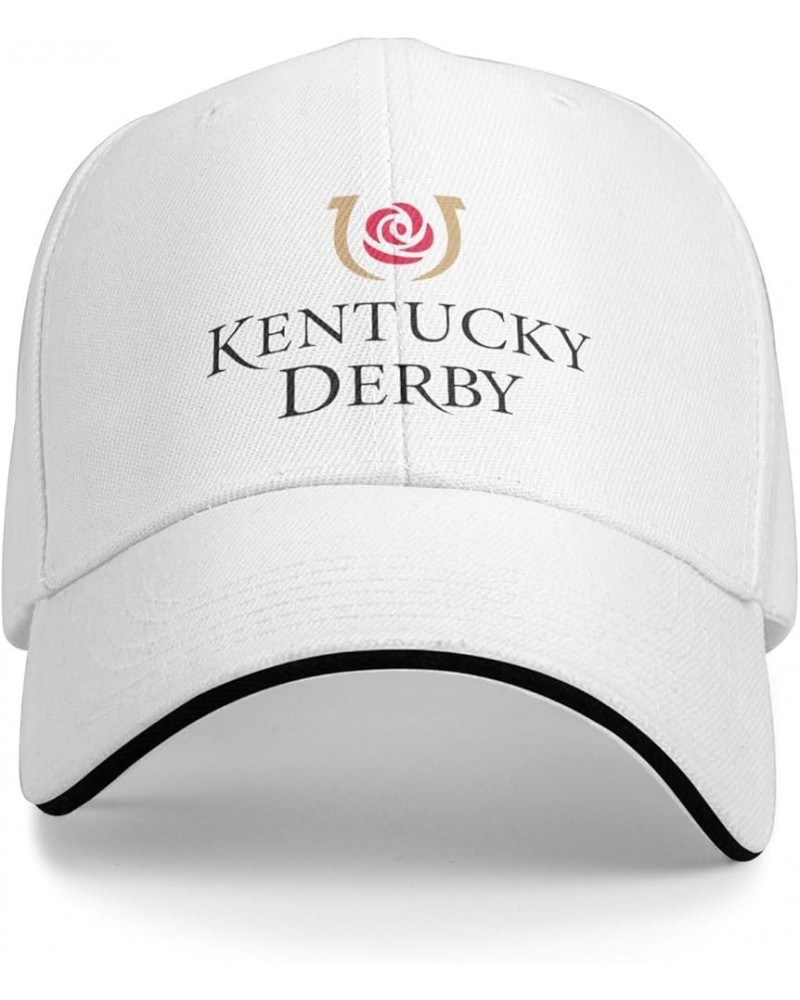 Kentucky-Derby Trucker Hat, Men Baseball Hat, Adjustable Hat, Western Country Hat, Sports Tourism Hat Women Hat White $11.39 ...