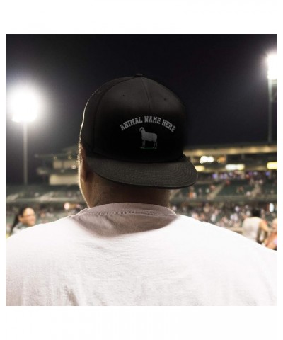 Custom Snapback Baseball Hat Suffolk Sheep Embroidery Animal Name Acrylic Cap Black $16.17 Baseball Caps