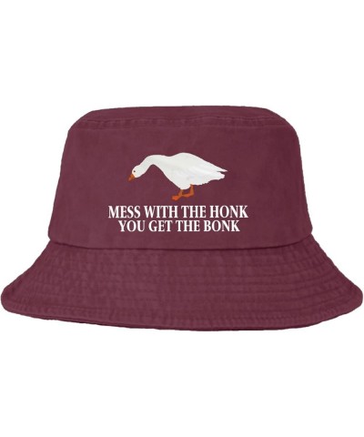 Mess with The Honk You Get The Bonk Bucket Hats Bucket Hats Funny Womens Hat for Vacation Accessories for Camping Must Deep R...