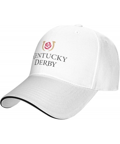 Kentucky-Derby Trucker Hat, Men Baseball Hat, Adjustable Hat, Western Country Hat, Sports Tourism Hat Women Hat White $11.39 ...