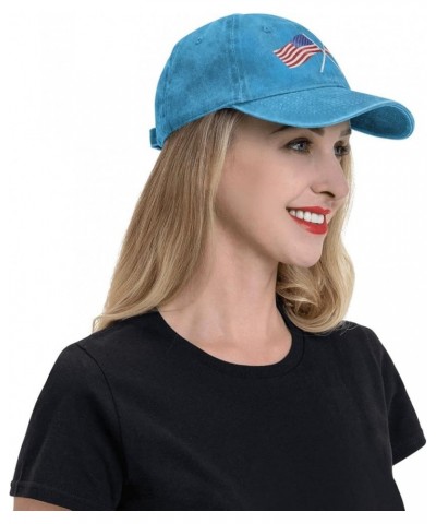 American and Thailand Flag Cowboy Baseball Cap Trucker Hat Blue $18.44 Cowboy Hats