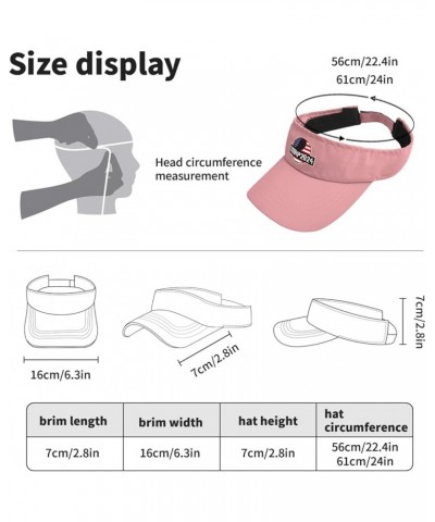 Visor for Men Tuck Frump Cap, Sun Visor Hats for Women Golf Hat Funny Golf Caps Pink $10.34 Visors