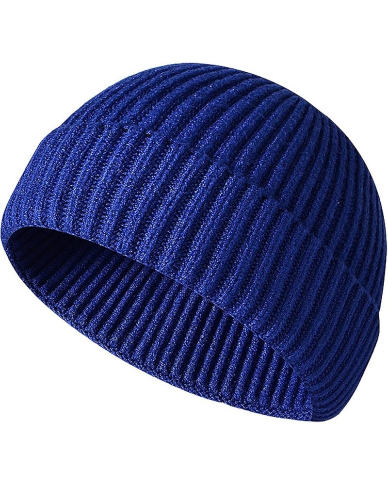 Winter Beanie Knit Hats for Women Winter Warm Knit Hat Slouchy Beanie Cap Soft Warm Ladies Knitted Skull Beanies Cap A02-blue...