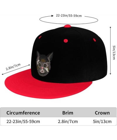 Quirky Cat Snapback Hat for Men Women Baseball Cap Trucker Flat Bill Hats Dad Caps Red $14.06 Baseball Caps