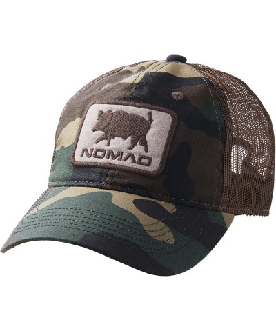 Men's Camo Hunting W/Patch | Adjustable Mesh Back Cap Moss - Boar Patch $12.90 Baseball Caps