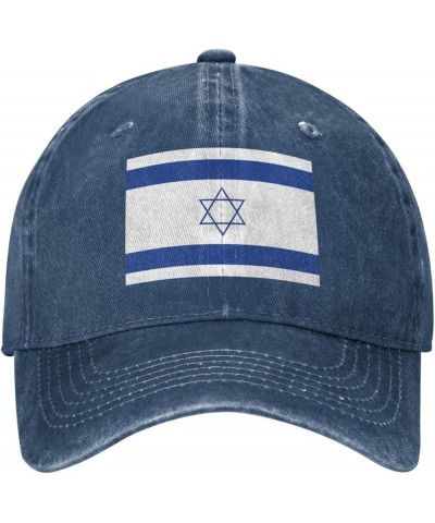 Israel Israeli Flags Cowboy Hat Men Vintage Baseball Cap Women Trucker Hat Dad Hat Adjustable Snapback Hat Black Navy Blue $1...