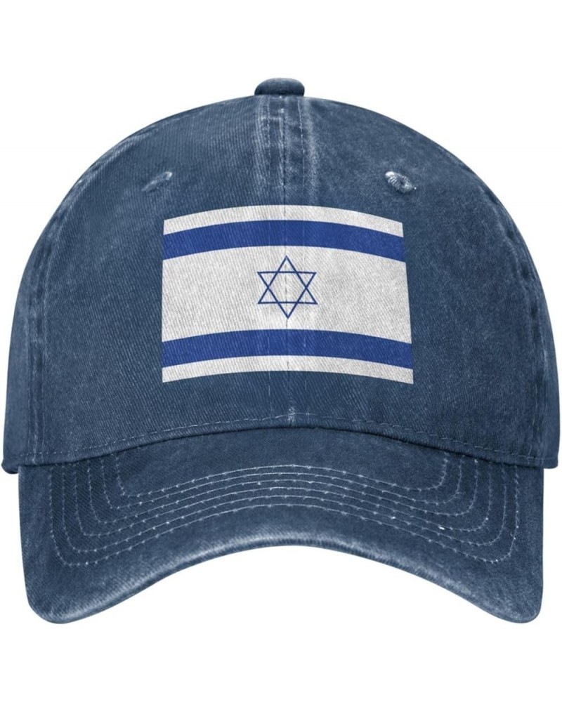 Israel Israeli Flags Cowboy Hat Men Vintage Baseball Cap Women Trucker Hat Dad Hat Adjustable Snapback Hat Black Navy Blue $1...