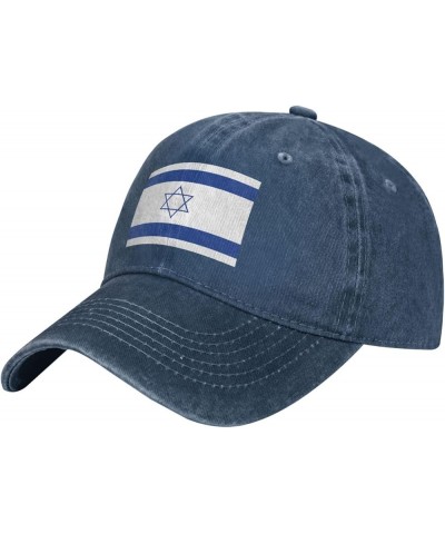 Israel Israeli Flags Cowboy Hat Men Vintage Baseball Cap Women Trucker Hat Dad Hat Adjustable Snapback Hat Black Navy Blue $1...