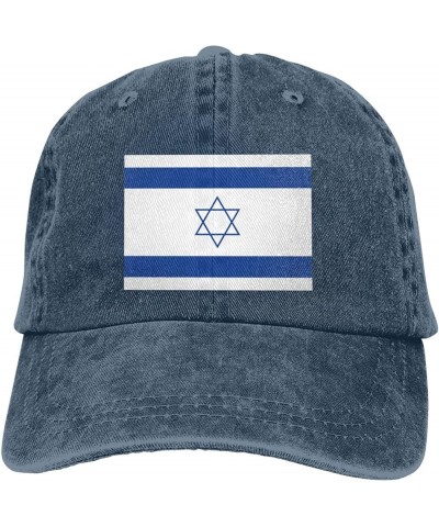 Israel Israeli Flags Cowboy Hat Men Vintage Baseball Cap Women Trucker Hat Dad Hat Adjustable Snapback Hat Black Navy Blue $1...