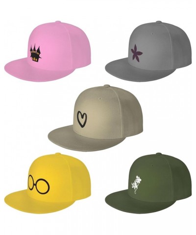 Custom Hats for Men Add Your Name Logo Text Image Here Personalized Flat Bill Hats Pink $7.50 Baseball Caps