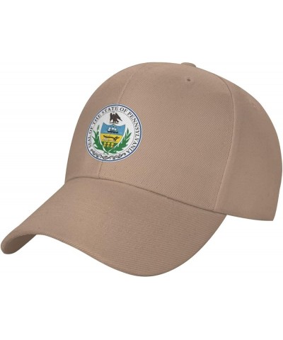 Seal of Pennsylvania Baseball Cap for Men Women Classic Adjustable Golf Dad Hat Natural $9.45 Baseball Caps