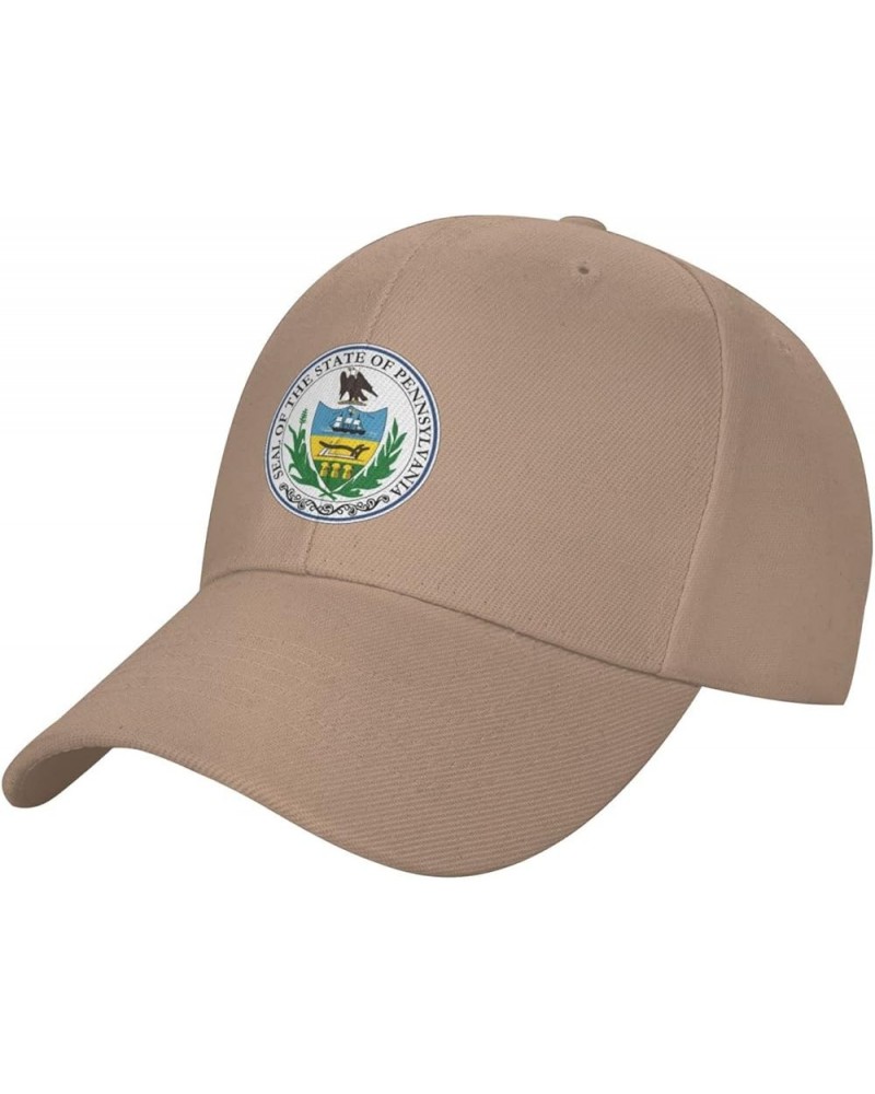 Seal of Pennsylvania Baseball Cap for Men Women Classic Adjustable Golf Dad Hat Natural $9.45 Baseball Caps