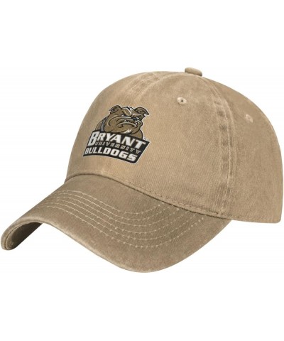 Bryant University Logo Hat Adjustable Baseball Cap Cotton Cowboy Hat, Fashionable for Man Woman Natural $14.36 Baseball Caps