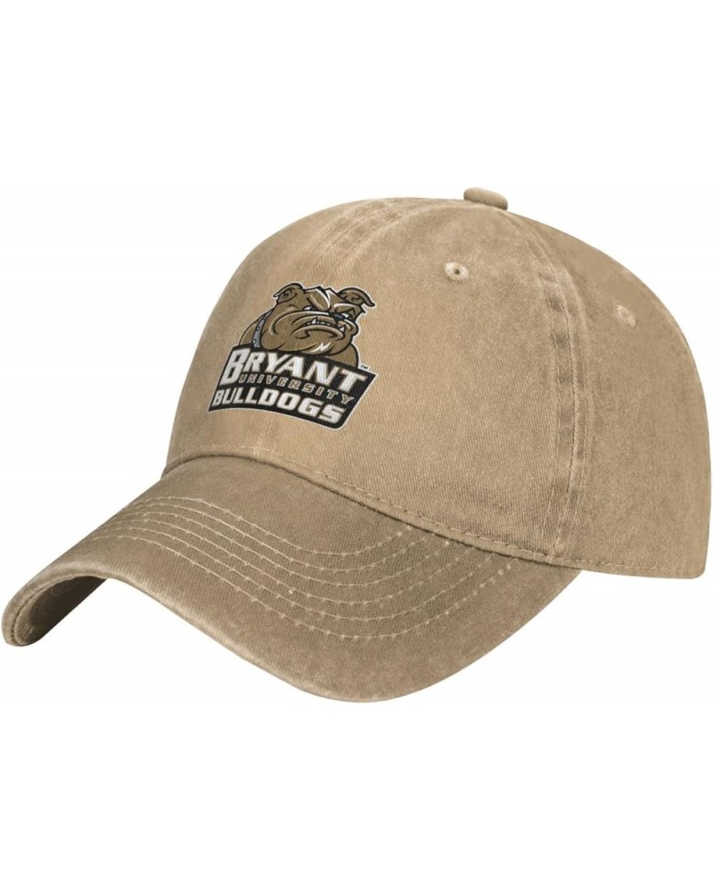 Bryant University Logo Hat Adjustable Baseball Cap Cotton Cowboy Hat, Fashionable for Man Woman Natural $14.36 Baseball Caps