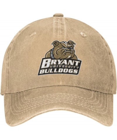 Bryant University Logo Hat Adjustable Baseball Cap Cotton Cowboy Hat, Fashionable for Man Woman Natural $14.36 Baseball Caps