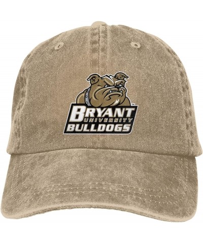 Bryant University Logo Hat Adjustable Baseball Cap Cotton Cowboy Hat, Fashionable for Man Woman Natural $14.36 Baseball Caps