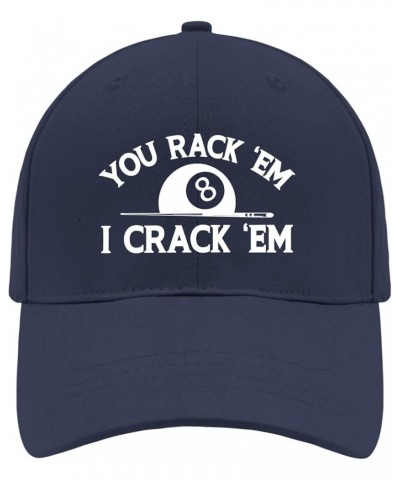 You Rack Em I Crack Em Sun Hat Women's Hat AllBlack Hiking Hat Women Gifts for Girlfriends Cool Hat Navy $11.96 Sun Hats