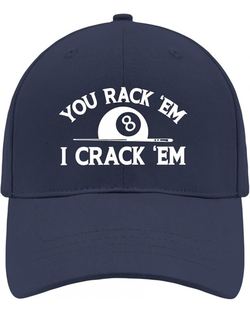 You Rack Em I Crack Em Sun Hat Women's Hat AllBlack Hiking Hat Women Gifts for Girlfriends Cool Hat Navy $11.96 Sun Hats