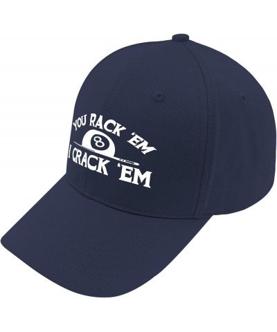 You Rack Em I Crack Em Sun Hat Women's Hat AllBlack Hiking Hat Women Gifts for Girlfriends Cool Hat Navy $11.96 Sun Hats