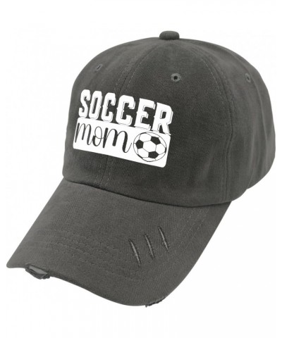 Soccer Mom Sun Hat Custom Baseball Cap Dark Grey Mens Golf Hat Gifts for s Baseball Hats $12.22 Baseball Caps