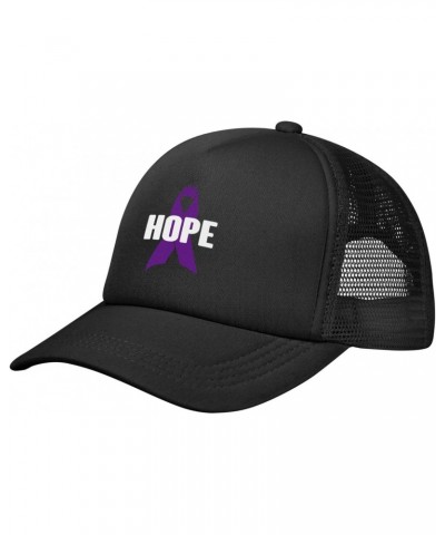 Domestic Violence Ribbon Hope and Support Awareness Baseball Cap Adjustable Casual Mesh Hats Duck Tongue Hat for Men Women24 ...