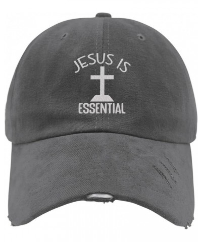 Jesus Cross Dad Hat Humor Hiking Hats Gifts for Boyfriends Who Like Embroidered,Cycling Cap Suitable for Outdoor Dark Grey $1...