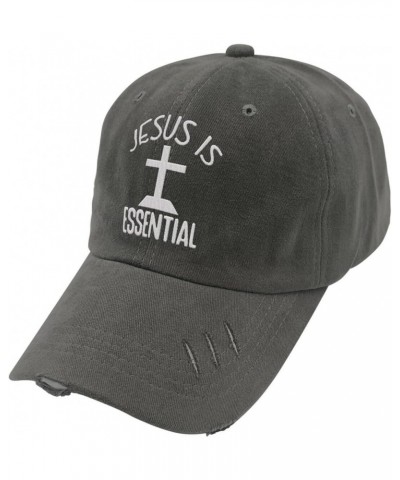 Jesus Cross Dad Hat Humor Hiking Hats Gifts for Boyfriends Who Like Embroidered,Cycling Cap Suitable for Outdoor Dark Grey $1...