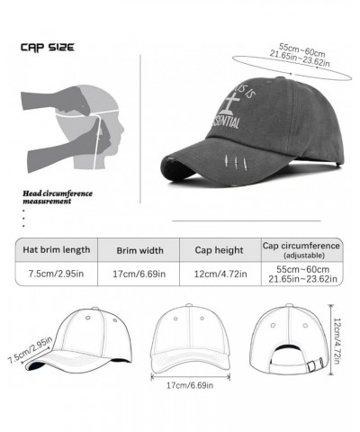 Jesus Cross Dad Hat Humor Hiking Hats Gifts for Boyfriends Who Like Embroidered,Cycling Cap Suitable for Outdoor Dark Grey $1...