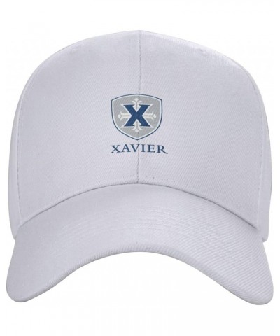 Xavier University Baseball Caps Dad Hats Adjustable Size Outdoor Cap White $13.19 Baseball Caps