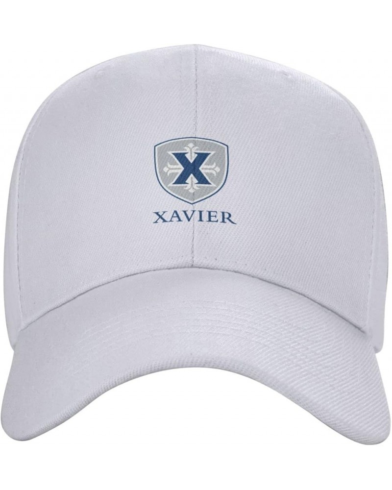 Xavier University Baseball Caps Dad Hats Adjustable Size Outdoor Cap White $13.19 Baseball Caps