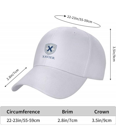 Xavier University Baseball Caps Dad Hats Adjustable Size Outdoor Cap White $13.19 Baseball Caps